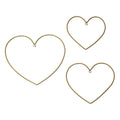 Rainbow Hearts Gold Wall Decor