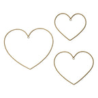 Rainbow Hearts Gold Wall Decor
