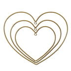 Rainbow Hearts Gold Wall Decor