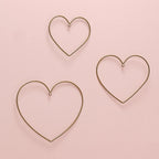 Rainbow Hearts Gold Wall Decor