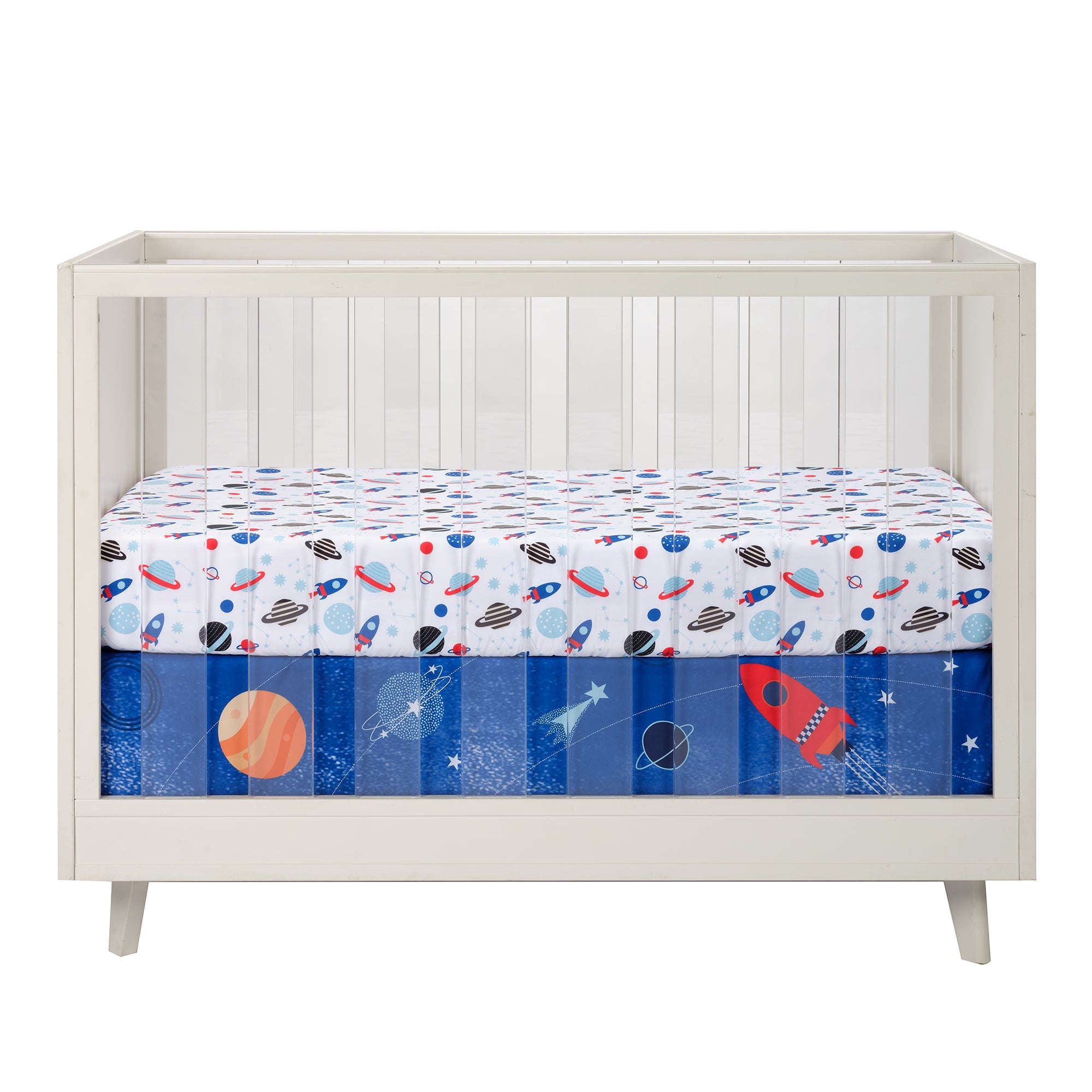 Space Galaxy Fitted Crib Sheet