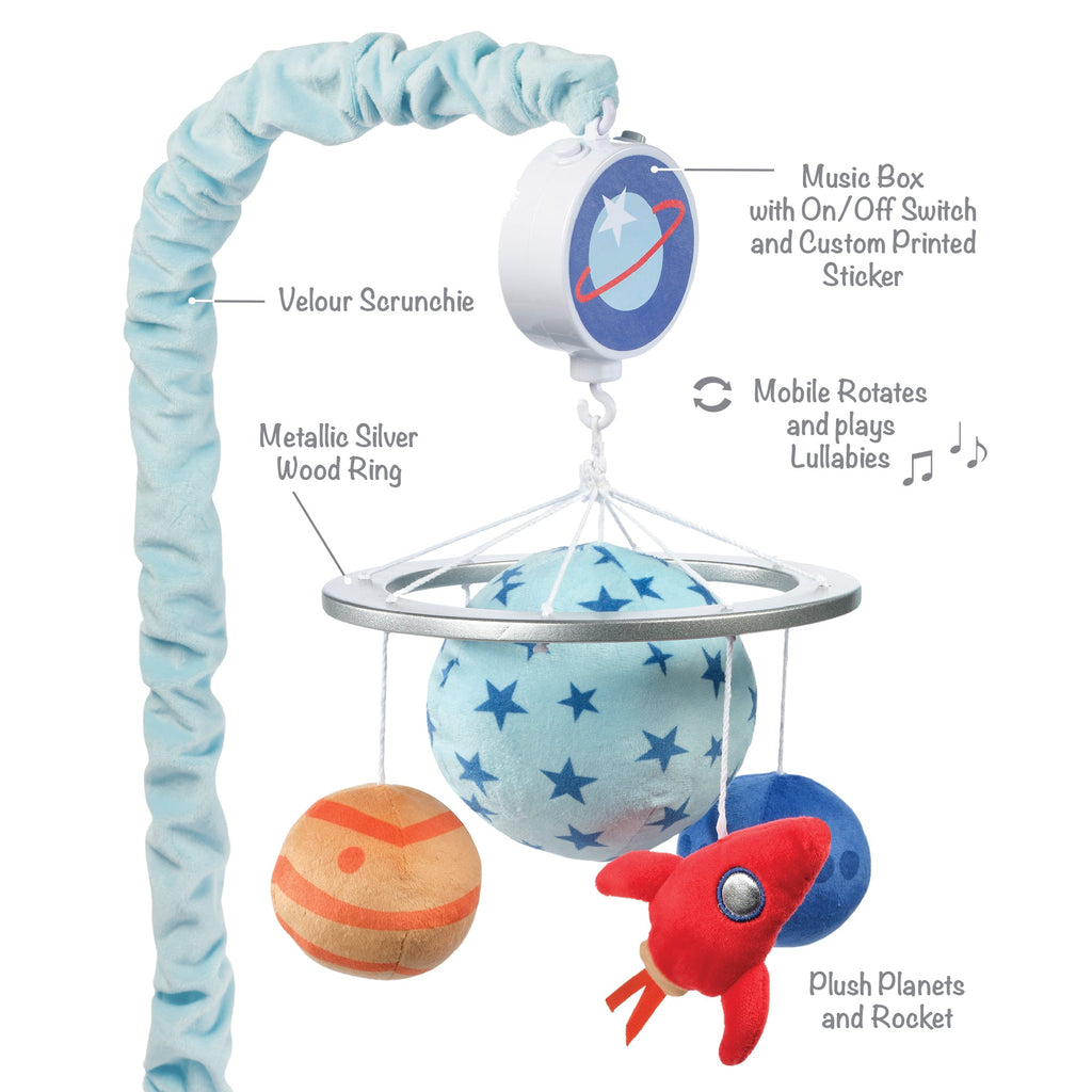 Space Galaxy Musical Baby Crib Mobile