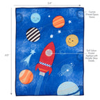 Space Galaxy 3-Piece Crib Bedding Set