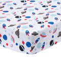Space Galaxy Fitted Crib Sheet