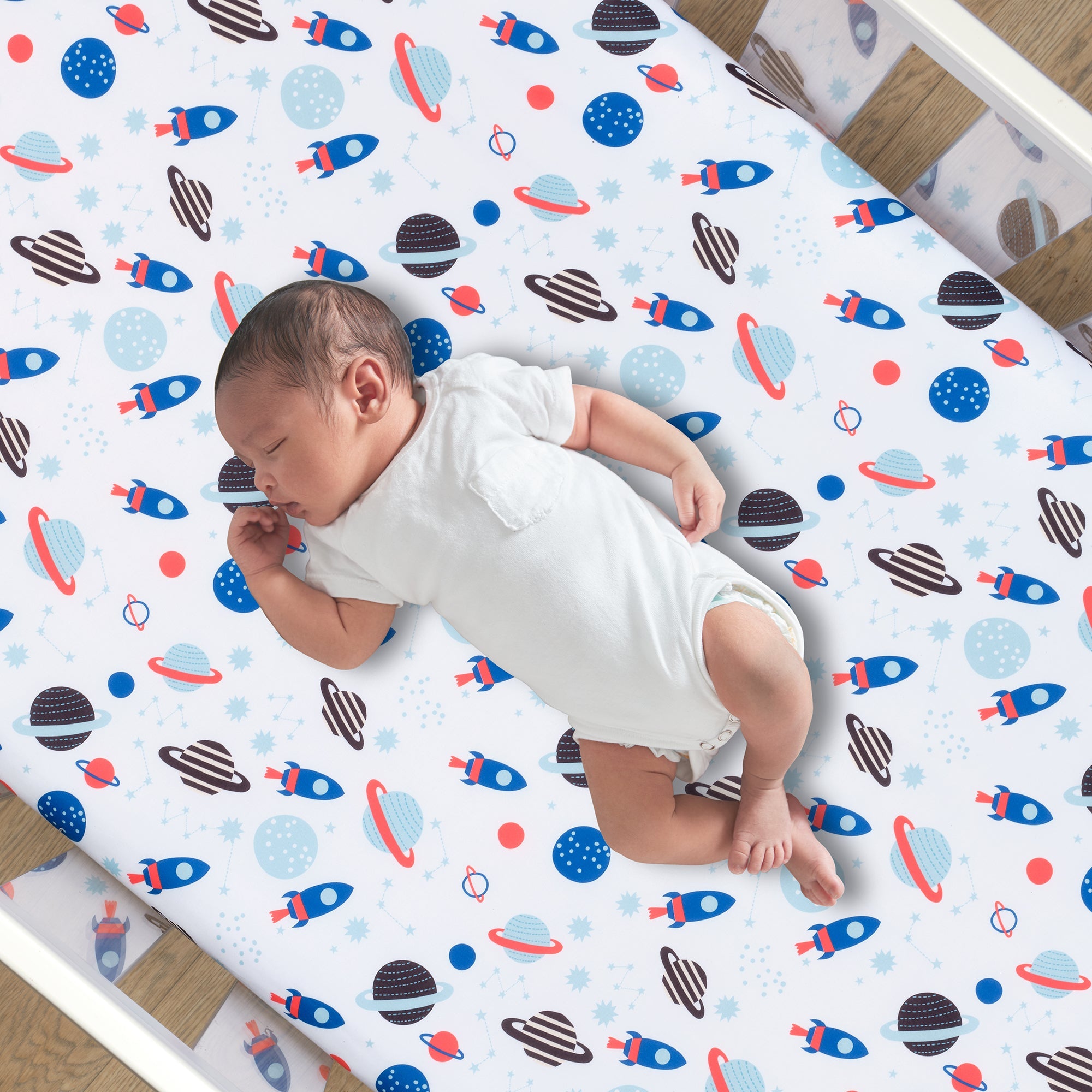 Space Galaxy 3-Piece Crib Bedding Set