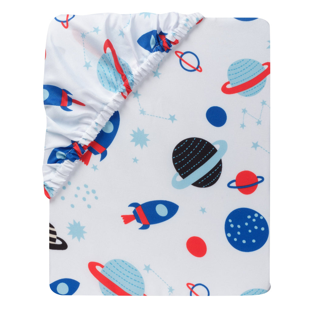 Space Galaxy Fitted Crib Sheet