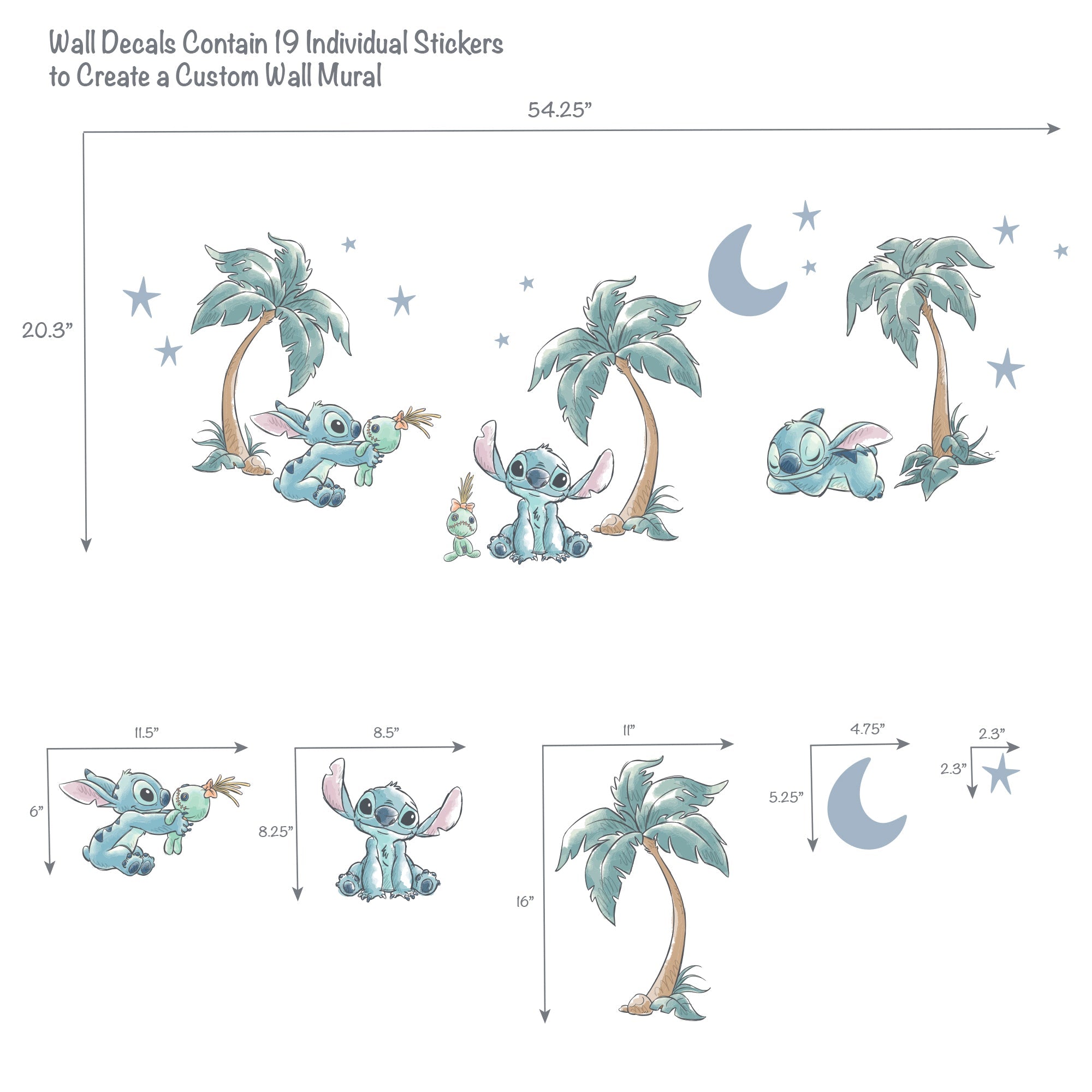 Stitch Wall Decals