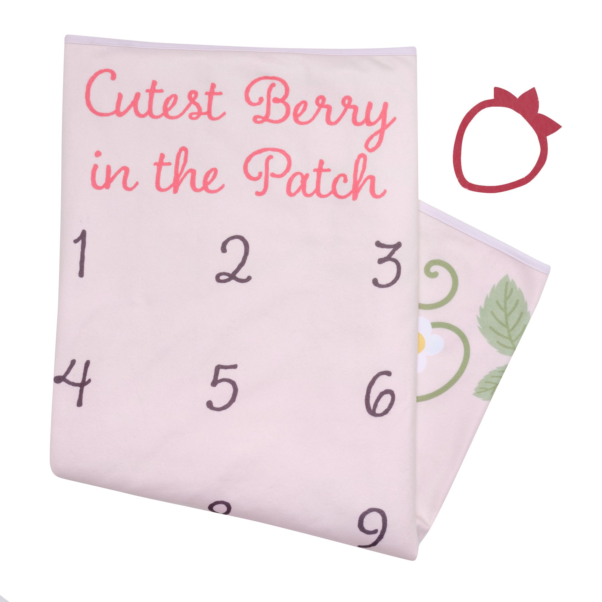 Strawberry Patch Milestone Baby Blanket