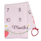 Strawberry Patch Milestone Baby Blanket