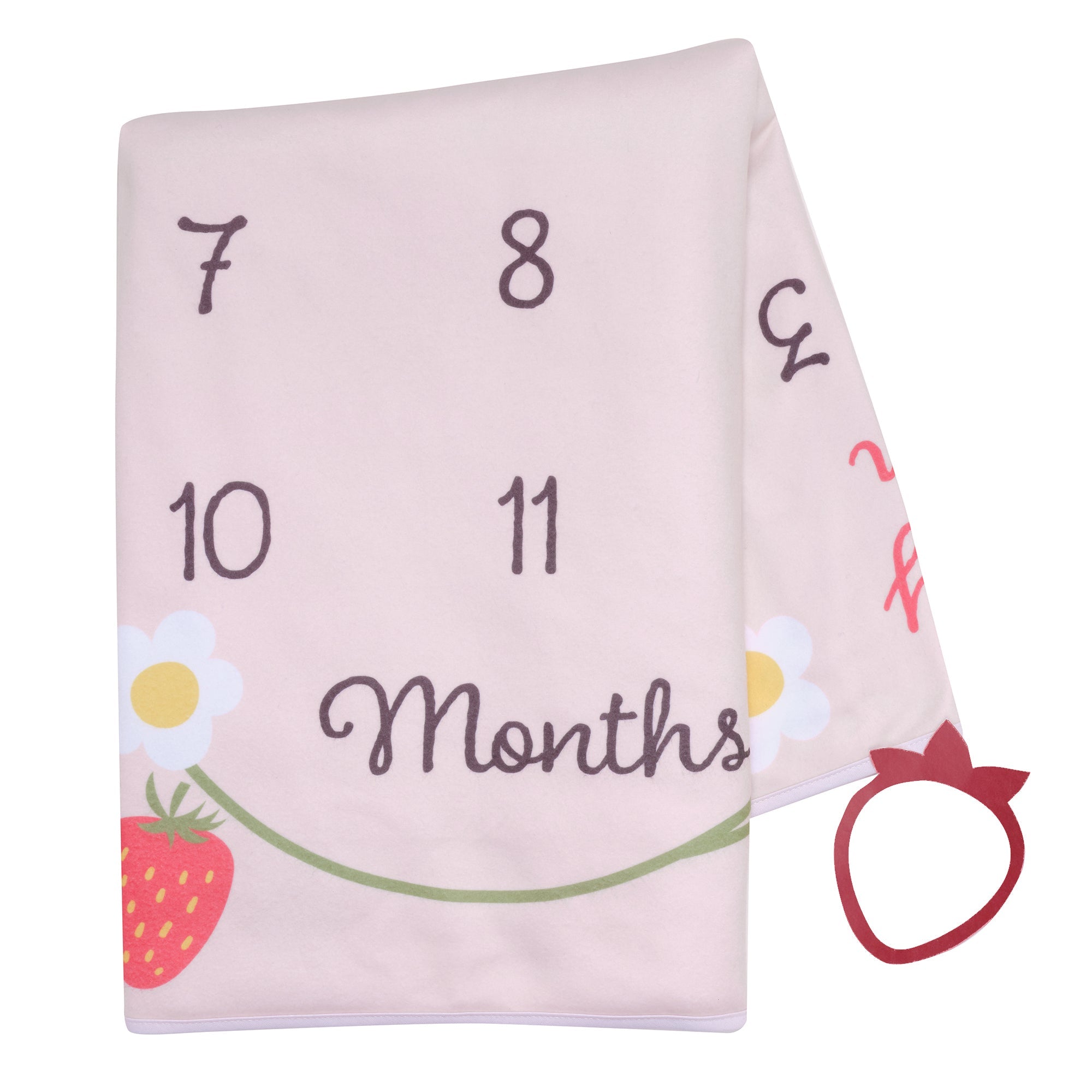 Strawberry Patch Milestone Baby Blanket
