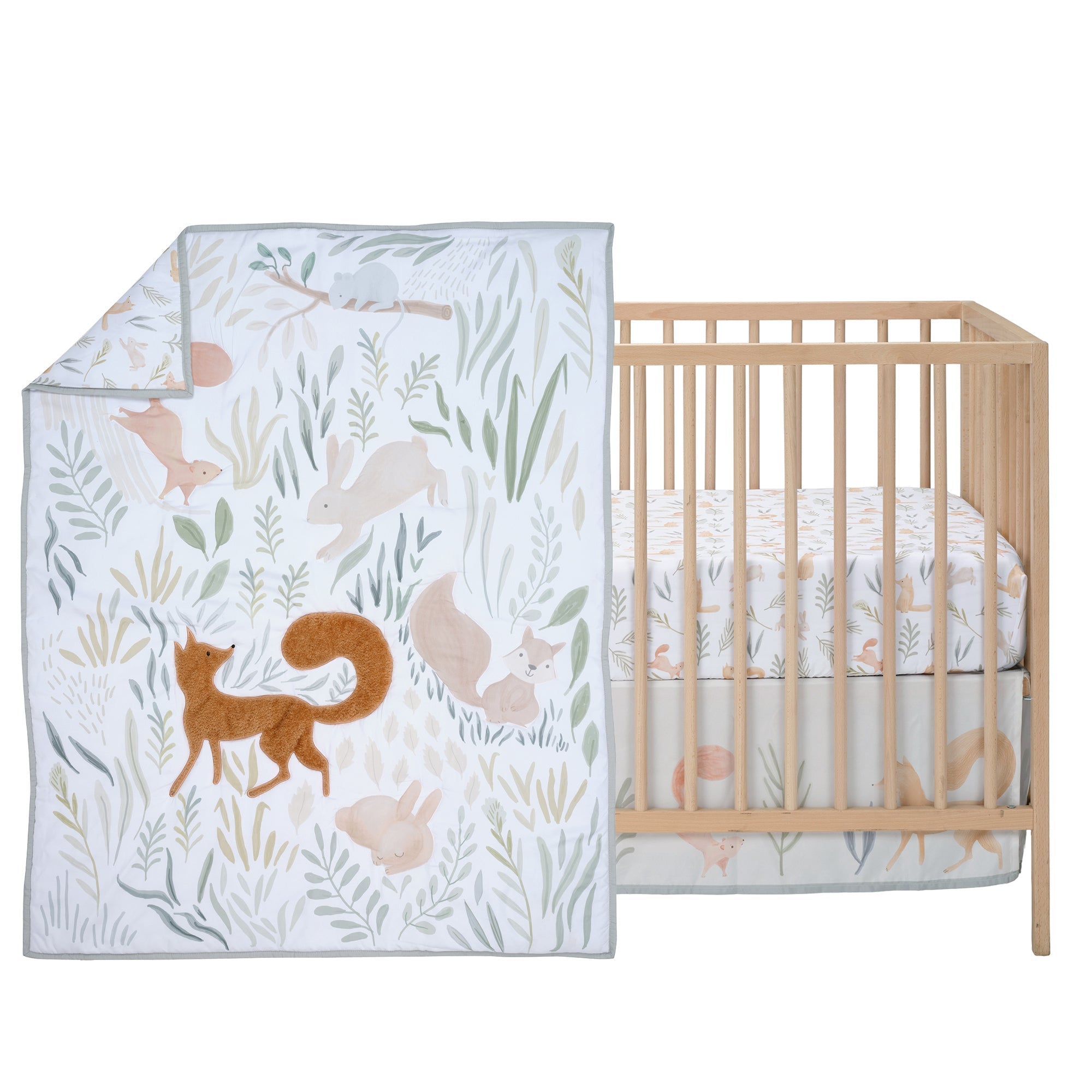 Whispering Woods 3-Piece Crib Bedding Set