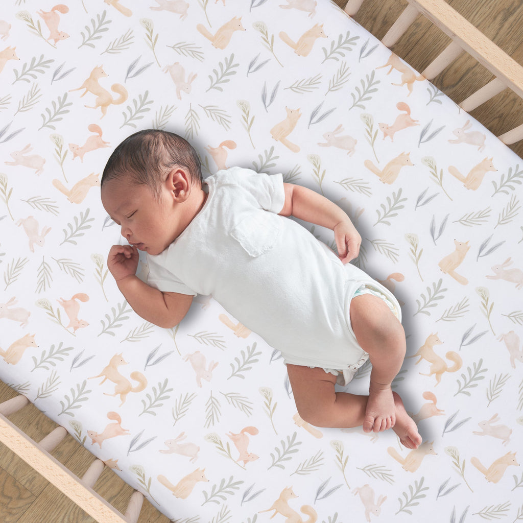 Whispering Woods Fitted Crib Sheet