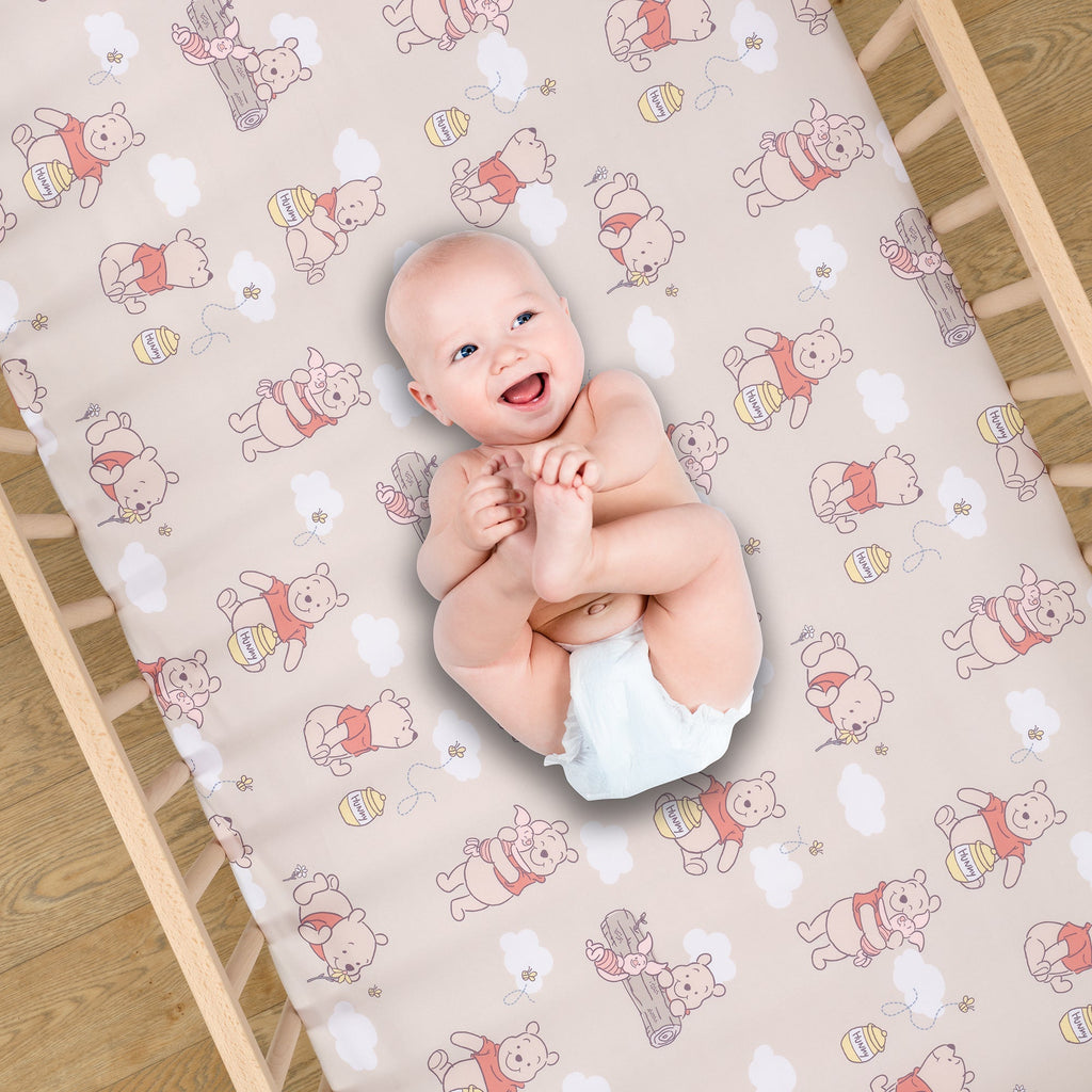 Winnie the Pooh & Friends Fitted Crib Sheet