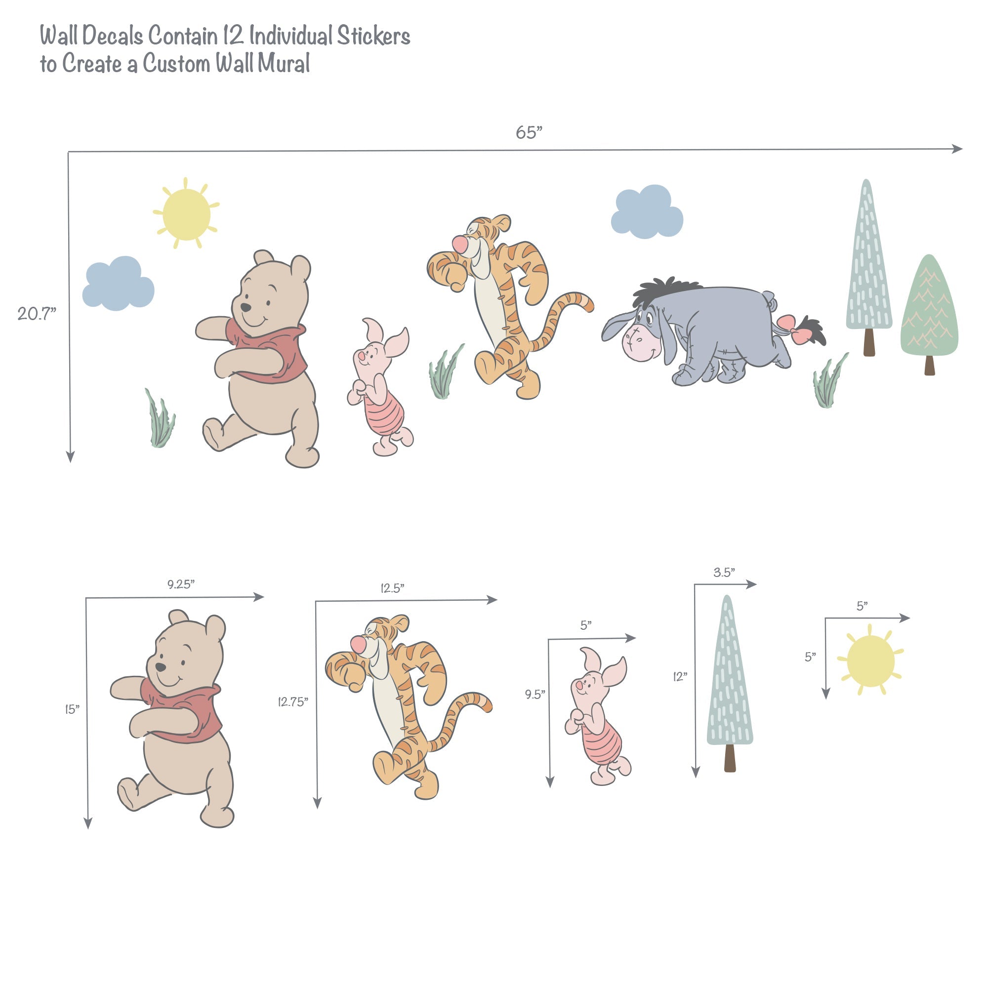 Winnie the Pooh & Friends Wall Decals